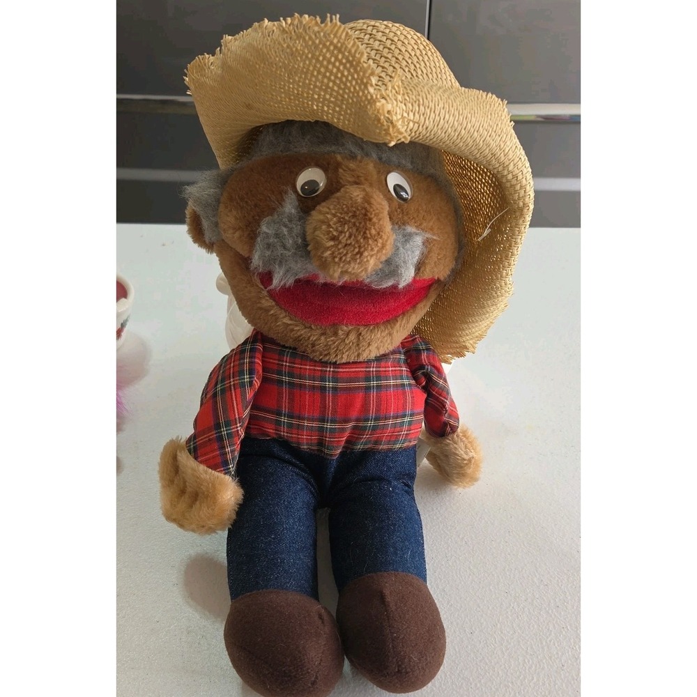 VINTAGE Shotgun Red Plush Doll Hee Haw TV Show Stuffed Animal.